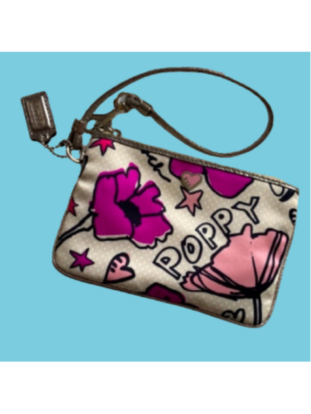 Coach Poppy Wristlet